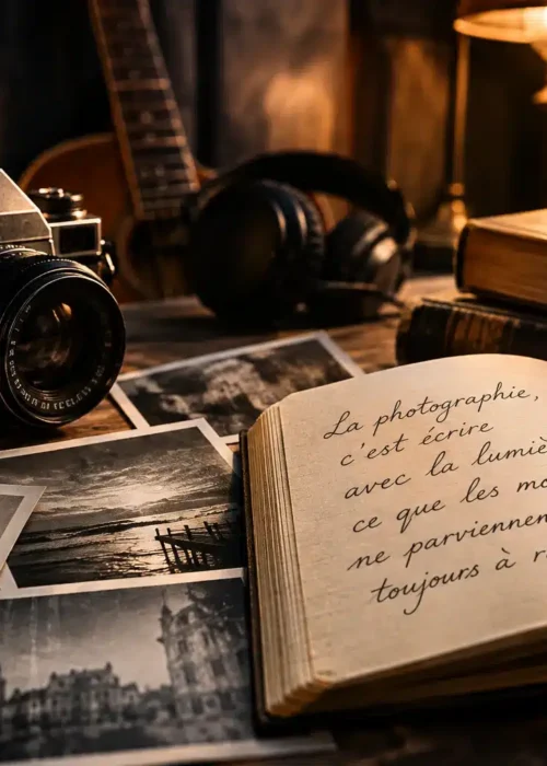 Photographie et poésie, un univers artistique mêlant appareil photo, écriture, musique et cinéma.